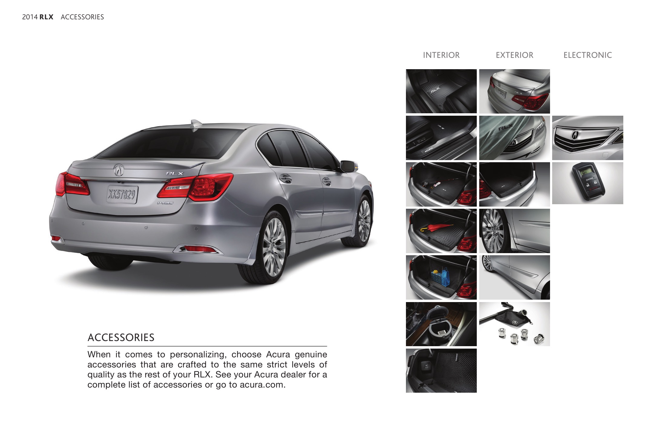 2014 Acura RLX Brochure Page 10